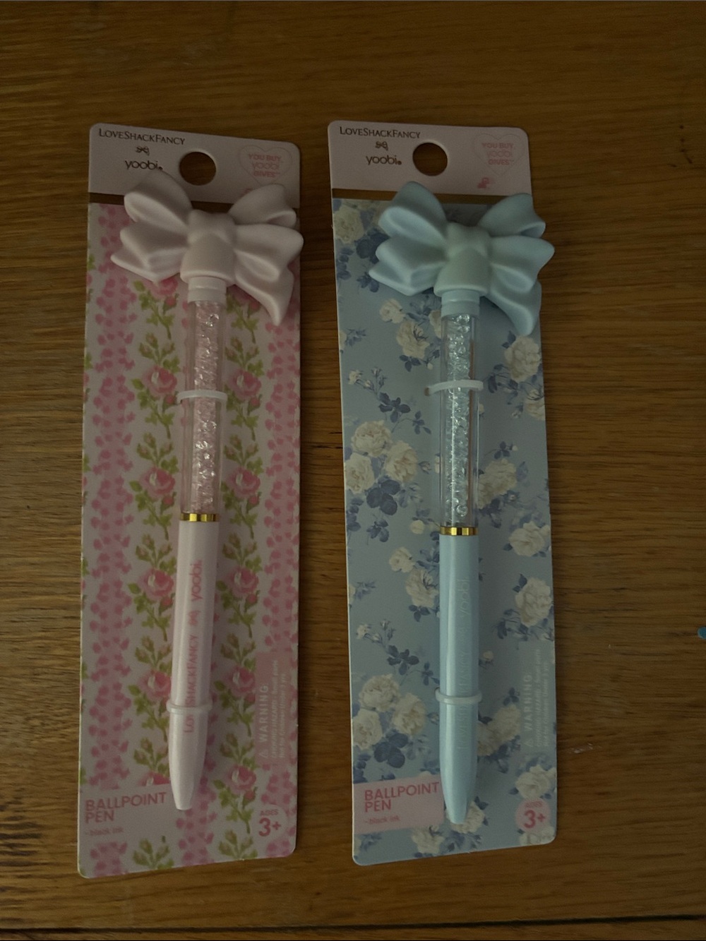 Love Shack Fancy Kids Bow Ballpoint Pen - Pink or Light Blue